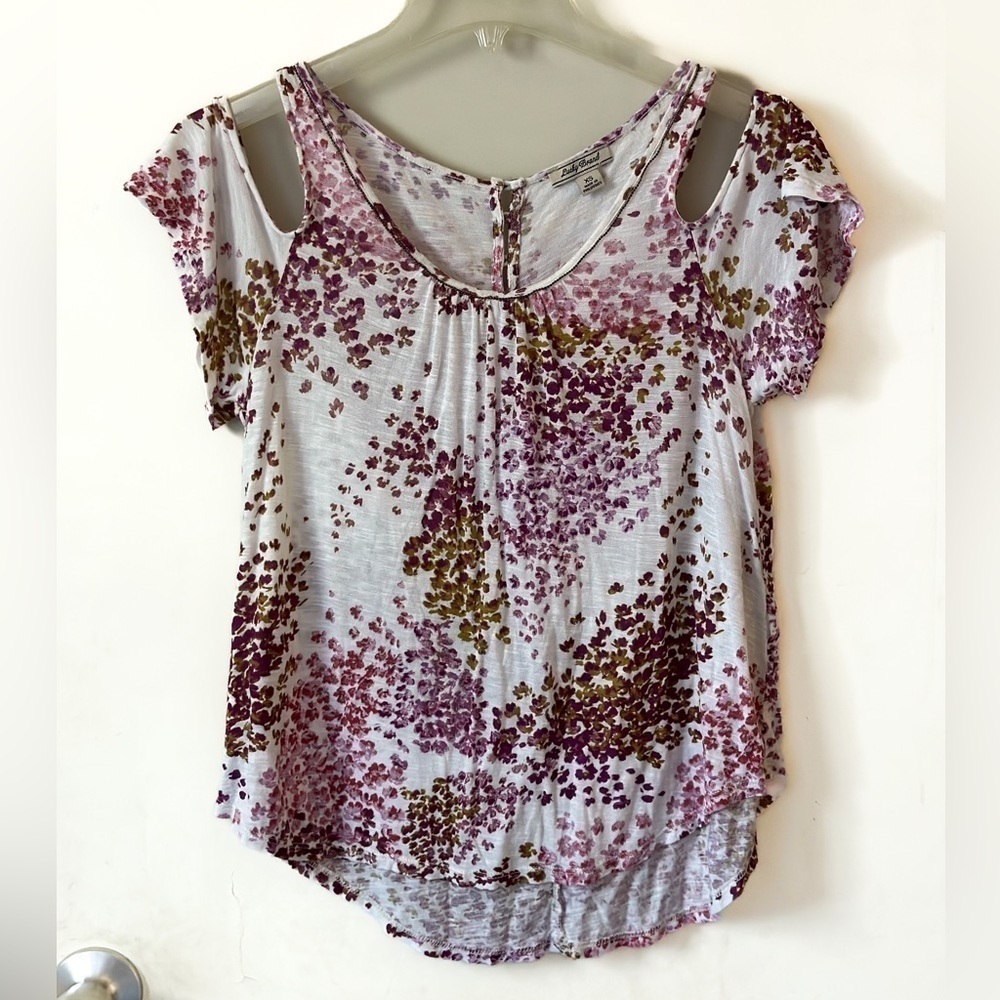 Lucky Brand Women’s Blouse | Cold Shoulder Top | XS | White